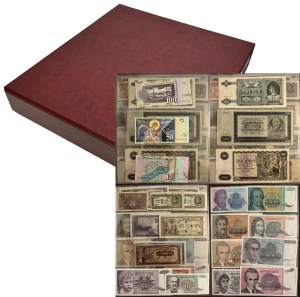 Set, mix of foreign banknotes in a binder (ca. 95 pcs.)