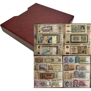 Set, mix of foreign banknotes in a binder (ca. 95 pcs.)