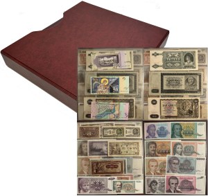 Set, mix of foreign banknotes in a binder (ca. 95 pcs.)
