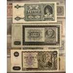Set, mix of foreign banknotes in a binder (ca. 95 pcs.)