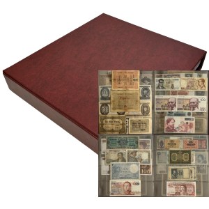 Set, mix of banknotes in binder (ca. 151 pcs.)