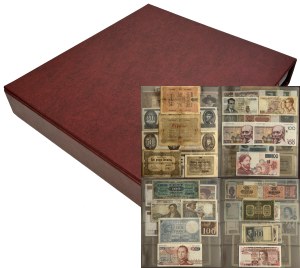 Set, mix of banknotes in binder (ca. 151 pcs.)