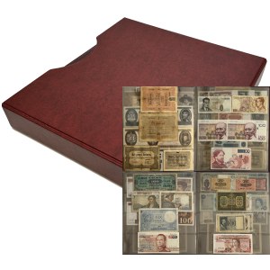 Set, mix of banknotes in binder (ca. 151 pcs.)