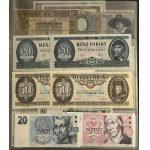 Set, mix of banknotes in binder (ca. 151 pcs.)