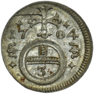 Silesia, Habsburg rule, Leopold I, Gröschel Oppeln 1704 - RARE
