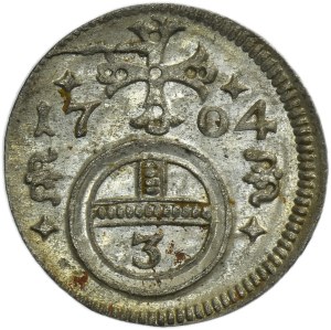 Silesia, Habsburg rule, Leopold I, Gröschel Oppeln 1704 - RARE