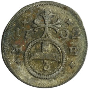 Silesia, Habsburg rule, Leopold I, Gröschel Brieg 1702 MB - VERY RARE