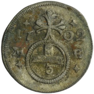 Silesia, Habsburg rule, Leopold I, Gröschel Brieg 1702 MB - VERY RARE