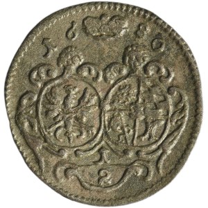 Silesia, Duchy of Oels, Christian Ulreich, 1/2 Kreuzer Oels 1680