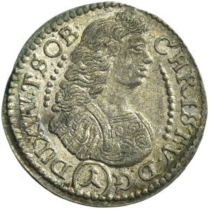 Silesia, Duchy of Oels, Christian Ulrich I, 1 Kreuzer Oels 1685 - RARE, ex. Zbichorski