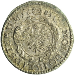 Silesia, Duchy of Oels, Christian Ulrich I, 1 Kreuzer Oels 1685 - RARE, ex. Zbichorski
