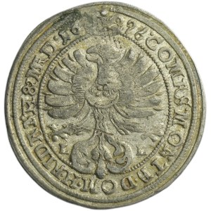 Silesia, Duchy of Oels, Christian Ulreich I, 3 Kreuzer Oels 1696 LL