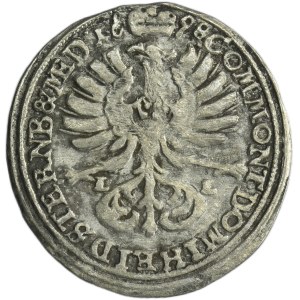 Silesia, Duchy of Oels, Christian Ulreich I, 3 Kreuzer Oels 1698 LL