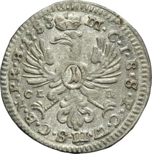 Germany, Brandenburg-Bayreuth, Friedrich III, 1 Kreuzer 1753 CLR