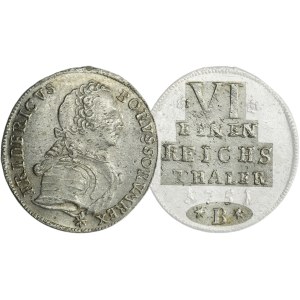 Silesia, Prussian rule, Friedrich II, 1/6 Thaler Breslau 1751 B