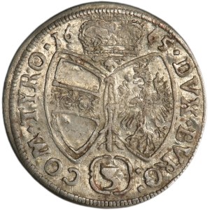 Austria, Sigismund Franz, 3 Kreuzer Hall 1665