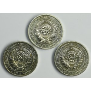 Russia, USSR, 1 Rouble 1967-1969 (3 pcs.)