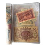 Set, mix of banknotes in binder (ca. 151 pcs.)