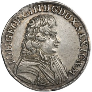 Germany, Electorate of Saxony, Johann Georg III, 2/3 Thaler Dresden 1682 CF