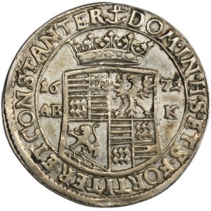 Germany, County Mansfeld-Eisleben, Johann Georg III, 1/3 Thaler Eisleben 1672 ABK