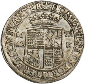 Germany, County Mansfeld-Eisleben, Johann Georg III, 1/3 Thaler Eisleben 1672 ABK