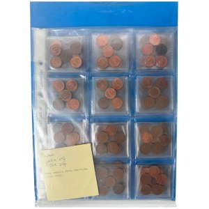 Set, Germany, 1-2 Pfennig 1950-1985 (ca. 214 pcs.)