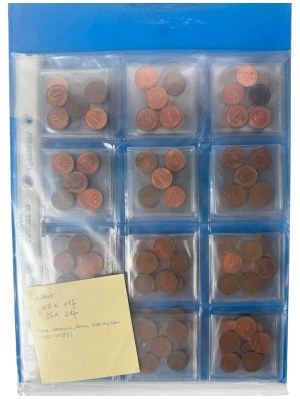 Set, Germany, 1-2 Pfennig 1950-1985 (ca. 214 pcs.)