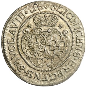 Silesia, Duchy of Liegnitz-Brieg-Wohlau, Luise von Anhalt-Dessau, 6 Kreuzer Brieg 1673 CB