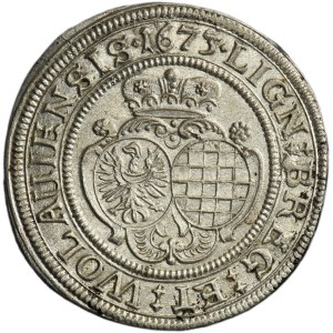 Silsia, Duchy of Liegnitz-Brieg-Wohlau, Louise von Anhalt-Dessau, 6 Kreuzer Brieg 1673