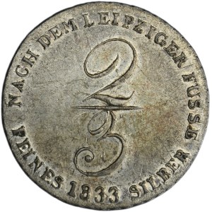Germany, Kingdom of Hannover, Wilhelm IV, 2/3 Thaler Hannover 1833