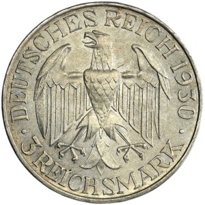 Germany, Weimar Republic, 3 Mark Berlin 1930 A - Graf Zeppelin