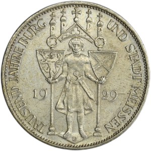 Germany, Weimar Republic, 3 Mark Muldenhütten 1929 E