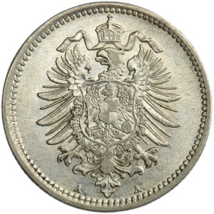 Germany, German Empire, Wilhelm I, 50 Pfennig Berlin 1875 A