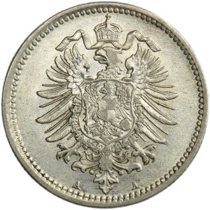 Germany, German Empire, Wilhelm I, 50 Pfennig Berlin 1875 A