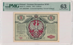 5 marek 1916 - Generał - biletów - A - PMG 63