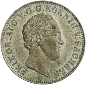Germany, Kingdom of Saxony, Friedrich August II, 5 Groschen Dresden 1842 G