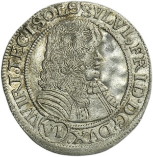 Silesia, Duchy of Oels, Sylvius Friedrich, 6 Kreuzer Oels 1674 SP - UNLISTED