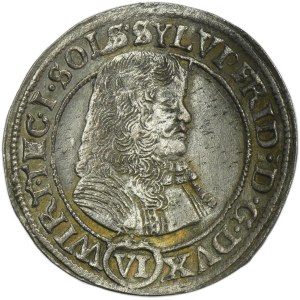 Silesia, Duchy of Oels, Sylvius Friedrich, 6 Kreuzer Oels 1674 SP - UNLISTED