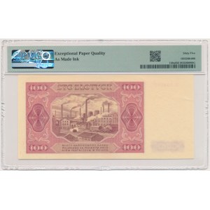 100 złotych 1948 - M - PMG 65 EPQ - RZADKI i PIĘKNY