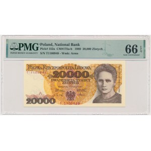 20.000 złotych 1989 - T - PMG 66 EPQ