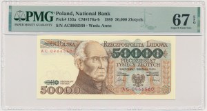 50.000 złotych 1989 - AC - PMG 67 EPQ