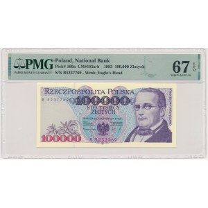 100.000 złotych 1993 - R - PMG 67 EPQ