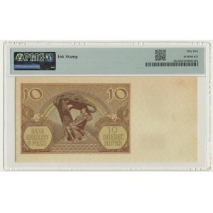 10 złotych 1940 - bez oznaczenia serii i numeracji - WERTLOS - PMG 55 - RZADKIE