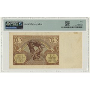 10 złotych 1940 - L. - PMG 30 - FALSH EMISSIONSBANK