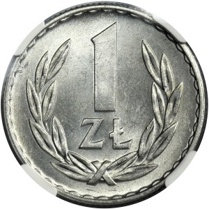 1 złoty 1957 - NGC MS65 - NAJRZADSZY ROCZNIK