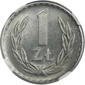 1 złoty 1957 - NGC MS64 - NAJRZADSZY ROCZNIK