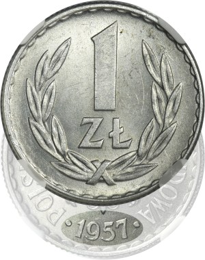 1 gold 1957 - NGC MS63 - THE WORST ANNIVERSARY
