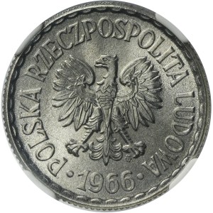 1 złoty 1966 - NGC MS67