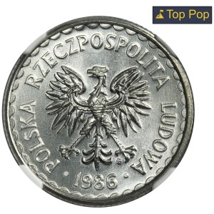 1 złoty 1986 - NGC MS67
