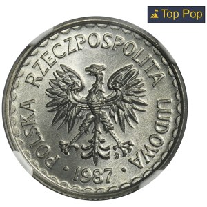 1 złoty 1987 - NGC MS68